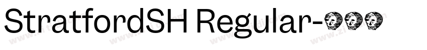 StratfordSH Regular字体转换